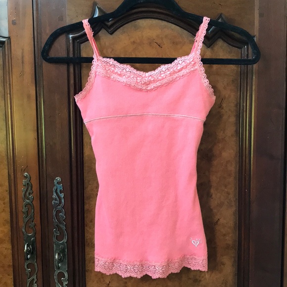 Justice | Shirts u0026 Tops | Justice Peach Camisole With Lace | Poshmark